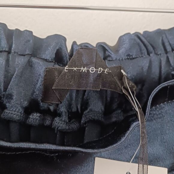 Code X Mode navy blue wide leg elastic waist pants size L - Picture 7 of 10